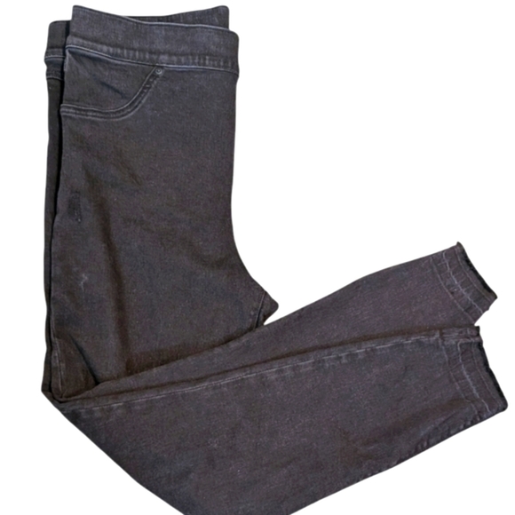 Spanx Distressed Ankle Skinny Black Jeans . Size XLarge - Picture 3 of 6